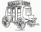 Stagecoach Clipart Coloring Pages Western Printable Wild Horse Clip  sketch template