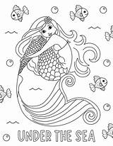 Free Printable Mermaid Coloring Pages sketch template