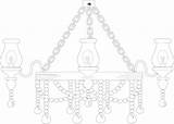 Chandelier Line Art  Openclipart sketch template