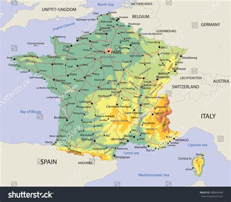 France Map With Provinces, Cities, Rivers And Roads | atelier-yuwa.ciao.jp