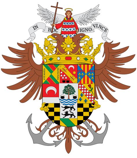 COA Duchy of Infantado.svg Imperial Eagle, Winter Instagram, Shield Design, Coronet, Crests ...