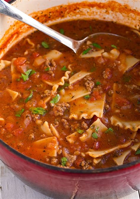 Lasagna Soup - Cooking Classy