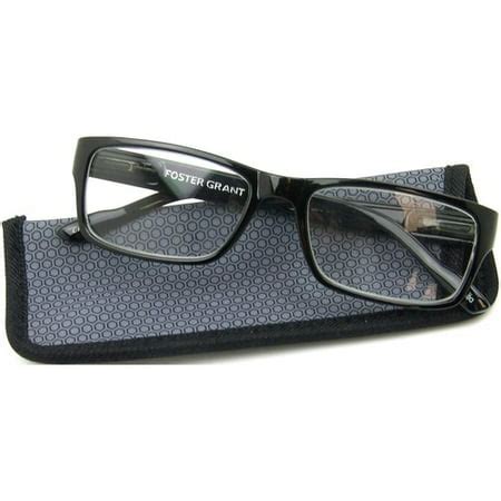 Foster Grant Men's Dan Reading Glasses, Black - Walmart.com