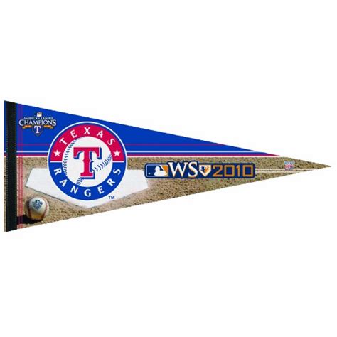 MLB 2010 Texas Rangers ALCS Champ Premium Quality Pennant 12-by-30 inch ...