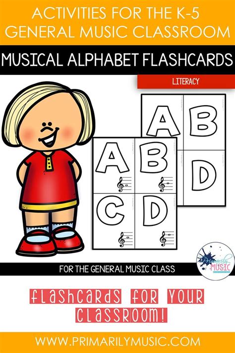 Musical Alphabet Flashcards | Alphabet flashcards, Flashcards, General ...