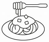 Spaghetti coloring page  ColouringPages sketch template