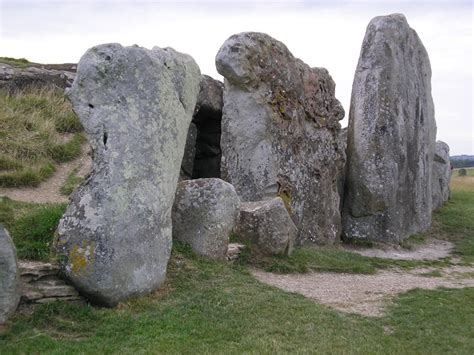 The West Kennet Long Barrow is a Neolithic tomb or barrow, situated on ...