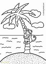 Tropical Island Coloring Pages At GetDrawings  Free Download sketch template