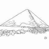 Egyptian Pyramid Coloring Page sketch template