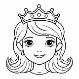 Princess Crown Coloring Pages For Kids sketch template