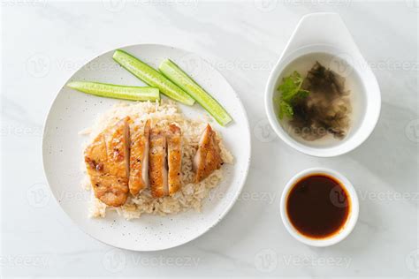 Grilled Chicken with Steamed Rice 18820899 Stock Photo at Vecteezy