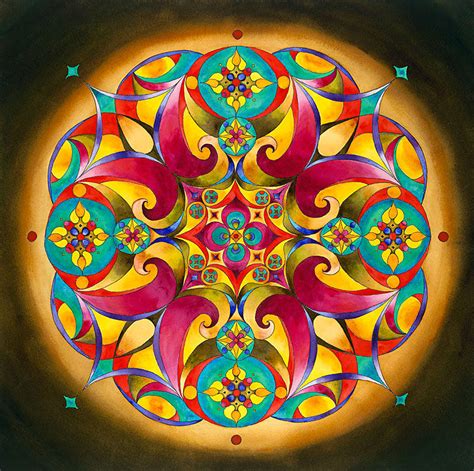 Healing - Heart Chakra Mandala Painting by Vikki Reed