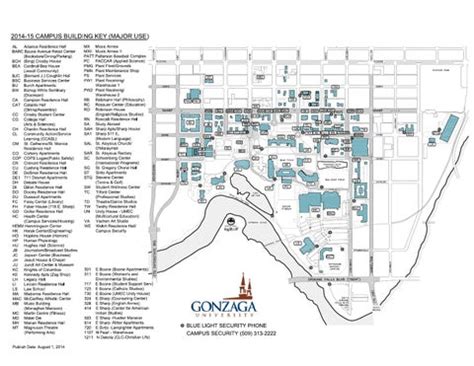 Gonzaga University Campus Map 2014-15 by Gonzaga University - Issuu