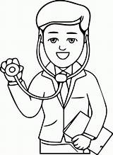 Doctor We Coloring  Home sketch template