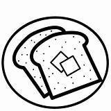 Toast Coloring Pages sketch template