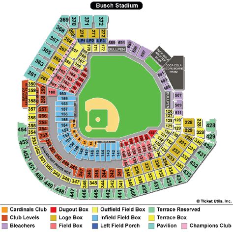 Busch Stadium Seating Chart | Busch Stadium | St. Louis, Missouri