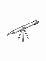 Telescope coloring pages sketch template