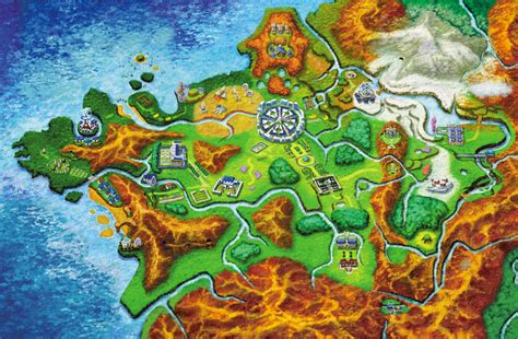 Map Of Pokemon And Pokemon Y