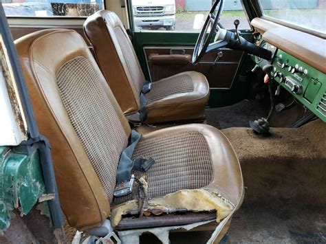 green bronco interior | Barn Finds