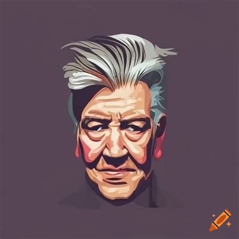 David lynch t-shirt design vector on Craiyon