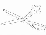 Scissors coloring Page  ColouringPages sketch template