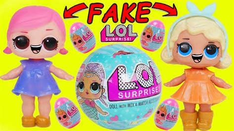 LOL Surprise Dolls Dress Up Fake Vs Real Surprises - YouTube