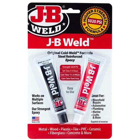 J-B Weld Two 1 oz. Twin Tube Cold Weld Epoxy 8265-s - The Home Depot