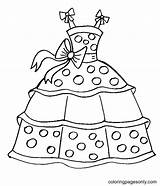 Beautiful Princess Dress Coloring Page  Free Printable Pages sketch template