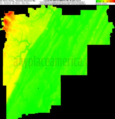 Free Van Buren County, Tennessee Topo Maps & Elevations