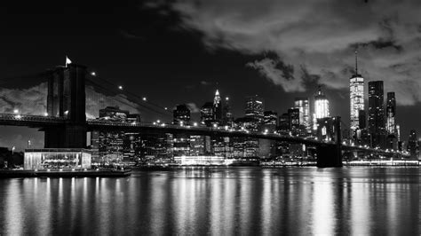New York Night Skyline Free Stock Photo - Public Domain Pictures