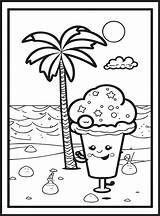 Summer Coloring Pages For Kids 23156393 Vector Art At Vecteezy sketch template