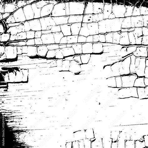 Cracked texture white and black. Grunge sketch effect texture. Crack design for design ground ...