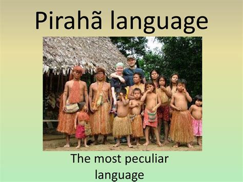 Pirahã language - online presentation