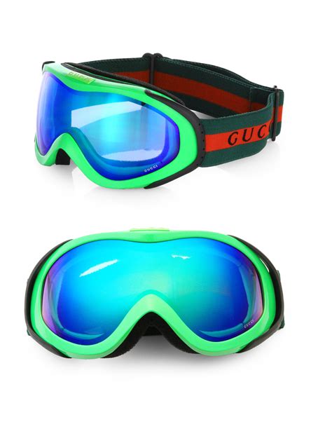 Gucci Mirrored Ski Goggles in Yellow for Men | Lyst