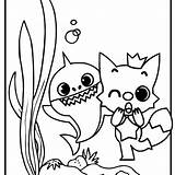 Best Pinkfong Baby Shark Coloring Page With Happy  Mitraland sketch template