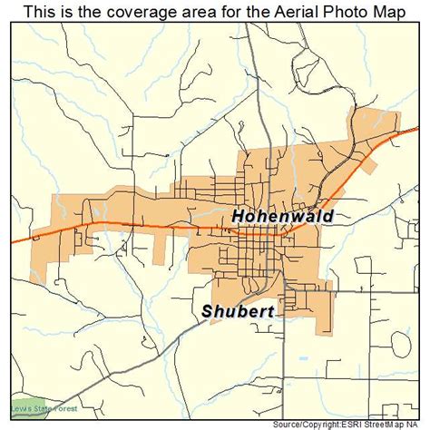 Aerial Photography Map of Hohenwald, TN Tennessee