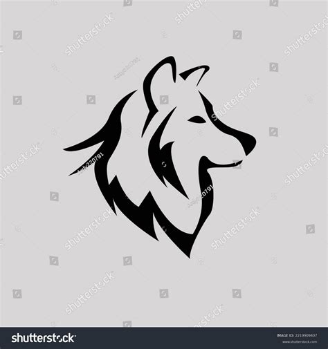 Silhouette Wolf Logo Design Inspiration Stock Vector (Royalty Free ...