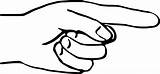 Pointing Hand coloring Page  ColouringPages sketch template