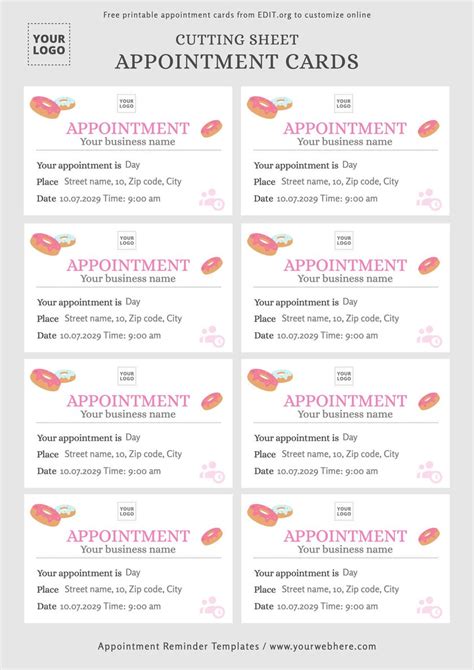 Free Printable Appointment Card Templates, 47% OFF