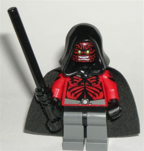 LEGO Star Wars Darth Maul Minifigure Custom Sith with Black Cape and Lightsaber #LEGO | Lego ...