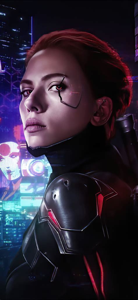 black widow cyborg 4k iPhone Wallpapers Free Download