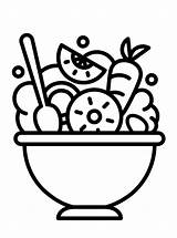 Fruit Salad Drawing Coloring Pages  Lol sketch template
