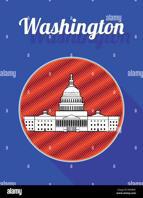 Washington dc skyline vector silhouette hi-res stock photography and images - Alamy