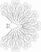 Peacock coloring Page – Artofit sketch template