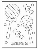 Premium Vector  Christmas candies coloring Page For Kids sketch template