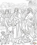 Jesus With Children coloring Page  Free Printable Coloring Pages sketch template