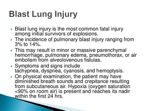 Primary Blast Injury: