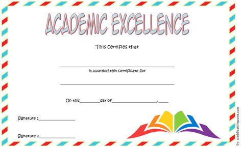 Academic Excellence Certificate FREE Printable 3 | Certificate templates, Awards certificates ...