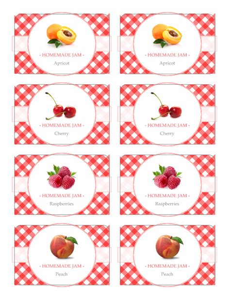 Jam Jar Label Template | printable label templates