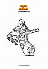 Coloring Page Fortnite Enforcer  Supercoloredcom sketch template